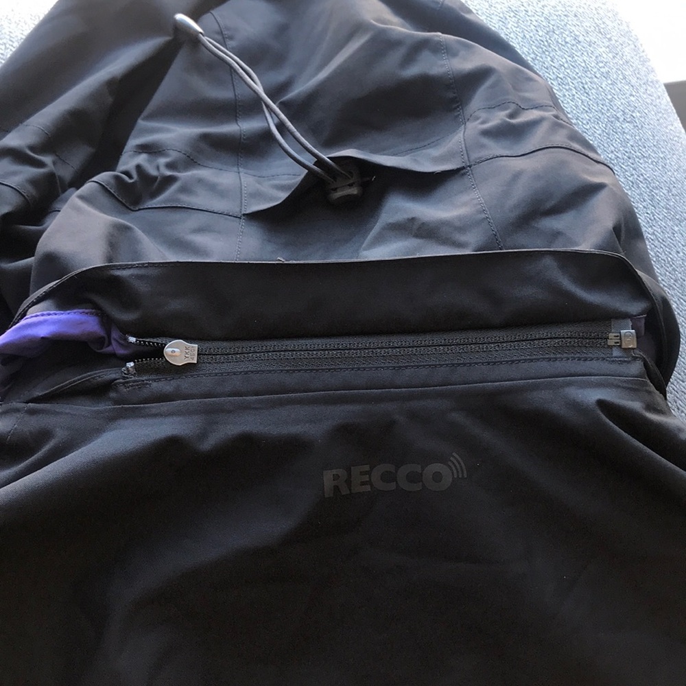 Patagonia 3-in-one snowbelle ski jacket large black purple - Picture 16 of 16